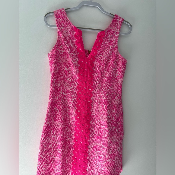 Lilly Pulitzer Vibrant Pink Floral Mini Dress - Picture 6 of 9